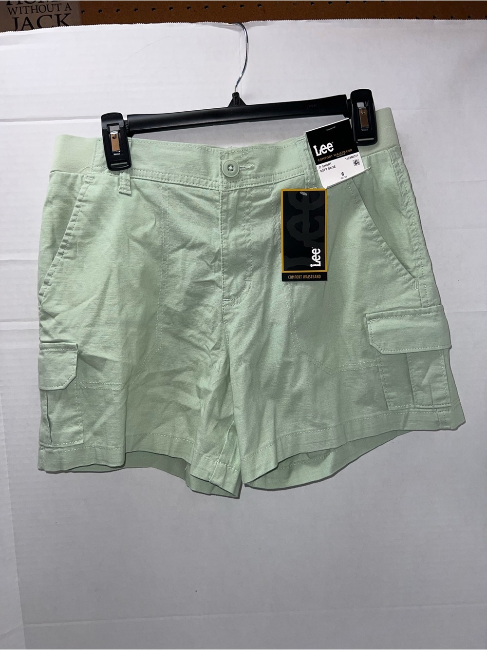 Lee Women's Comfort Waist Band Sage Green  Cargo Shorts
